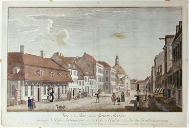 Ansicht der Mauerstraße, Berlin, 1776